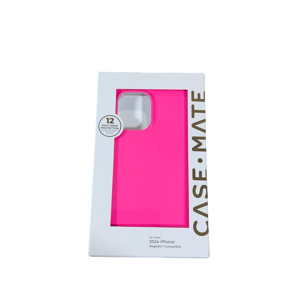 Aa4O Case-Mate BLOX Case w/ Magsafe for Apple iPhone 16 - Neon Pink